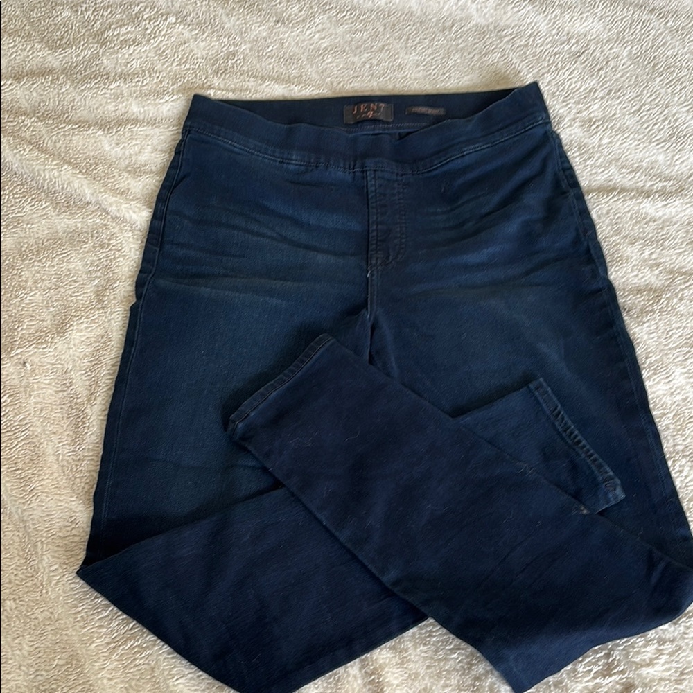 7 For All Mankind Blue Skinny Jeans Classic Denim